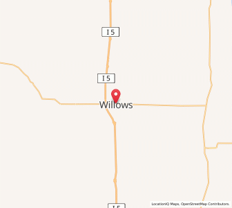 Map of Willows, California