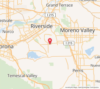 Map of Woodcrest, California