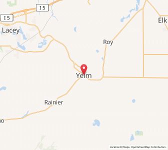 Map of Yelm, Washington