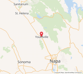 Map of Yountville, California